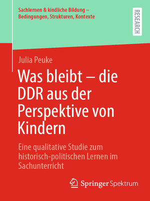 Was bleibt-die DDR aus der Perspektive von Kindern - ebook